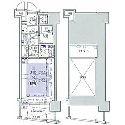 エステムコート新大阪3ステーションプラザ 1Kの間取図画像