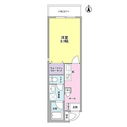 cioccolato 1Kの間取図画像