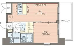 プレジオ御幣島 1LDKの間取図画像