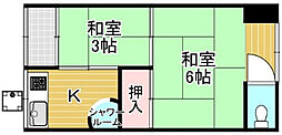 今村文化 2Kの間取図画像