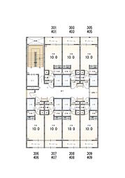 上新ビル2 ワンルームの間取図画像