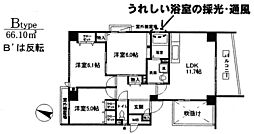 ミレナーヴェ 3LDKの間取図画像