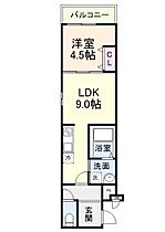 フジパレス西宮西福町II番館 206 ｜ 兵庫県西宮市西福町(新築の為未定)（賃貸アパート1LDK・2階・34.45㎡） その2