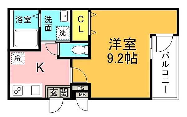 フジパレス西宮鳴尾III番館 203｜兵庫県西宮市鳴尾町2丁目(賃貸アパート1K・2階・29.58㎡)の写真 その2