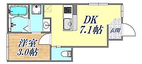 リアンデ腕塚  ｜ 兵庫県神戸市長田区腕塚町9丁目（賃貸アパート1DK・1階・26.01㎡） その2