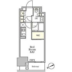 JR京浜東北・根岸線 大森駅 徒歩2分の賃貸マンション 14階ワンルームの間取り