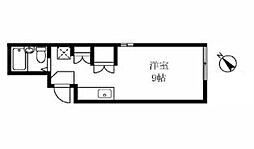 東急世田谷線 三軒茶屋駅 徒歩8分の賃貸アパート 1階ワンルームの間取り