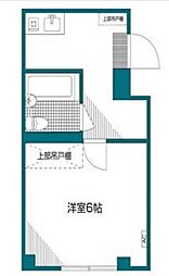 小田急小田原線 下北沢駅 徒歩4分の賃貸マンション 2階1Kの間取り