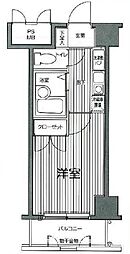 京王線 笹塚駅 徒歩4分の賃貸マンション 2階1Kの間取り