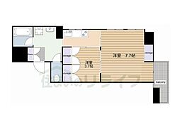 東急池上線 千鳥町駅 徒歩2分の賃貸マンション 5階2Kの間取り