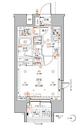 JR京浜東北・根岸線 蒲田駅 徒歩5分の賃貸マンション 8階1Kの間取り