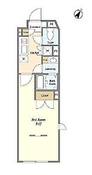 京王線 笹塚駅 徒歩6分の賃貸マンション 3階1Kの間取り