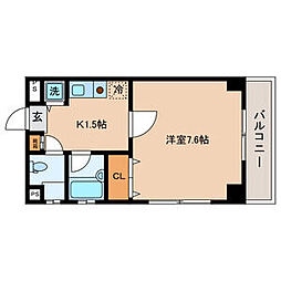 京急本線 梅屋敷駅 徒歩5分の賃貸マンション 1階1Kの間取り