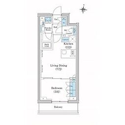 間取図画像 1LDK