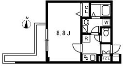 LOGIKEGAMI 1Kの間取図画像
