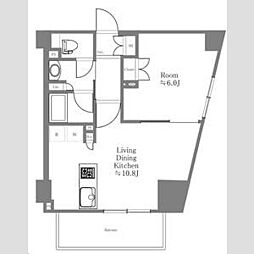 ウイステリア大森山王 1LDKの間取図画像