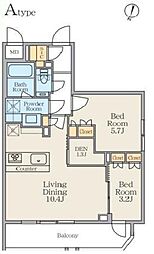 間取図画像 2LDK
