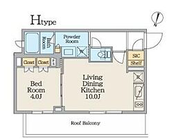 間取図画像 1LDK