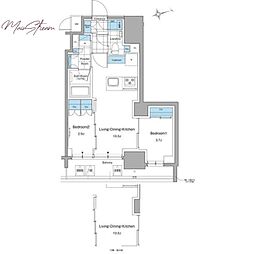 ルフォンプログレ本郷三丁目 2LDKの間取図画像