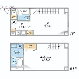 LEGALAND文京千石 1LDKの間取図画像