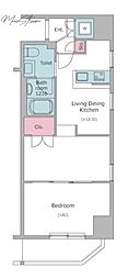 RESIDIA上野御徒町 1LDKの間取図画像