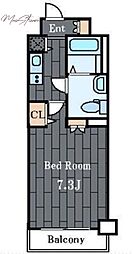 MAINSTAGE八丁堀 1Kの間取図画像