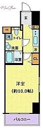 アーバイル日本橋小伝馬町 1Kの間取図画像
