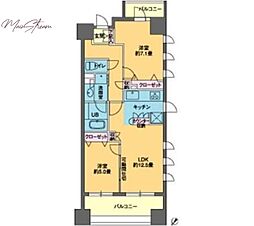 ParkCube日本橋水天宮 2LDKの間取図画像