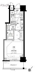 ZOOM日本橋馬喰町 1Kの間取図画像
