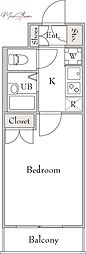フォレシティ秋葉原 1Kの間取図画像