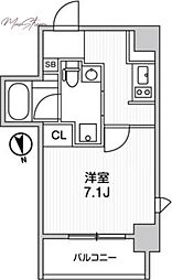ライトハウス元浅草 1Kの間取図画像