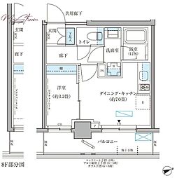 パークアクシス文京本郷 1DKの間取図画像