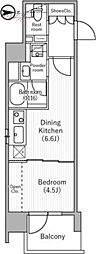 台東区元浅草4丁目マンション 1DKの間取図画像