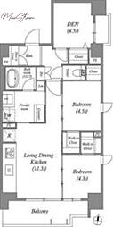 ACPResidence三ノ輪テラス 2LDKの間取図画像