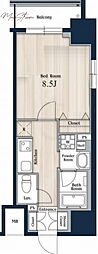 Nステージアキハバラ 1Kの間取図画像