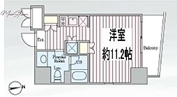 サンイング飯田橋 ワンルームの間取図画像