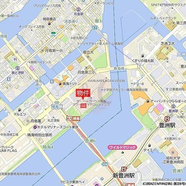 ザ・パークハウス　晴海タワーズ　クロノレジデンス ｜東京都中央区晴海2丁目(賃貸マンション2LDK・35階・74.64㎡)の写真 その4