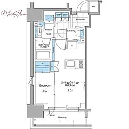ルフォンプログレ本郷三丁目 11階1LDKの間取り
