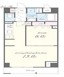 ＪＰＴ　ＲＥＳＩＤＥＮＳＥ 3階1LDKの間取り