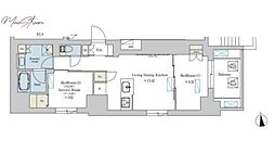 Ｂｒｉｌｌｉａ　ｉｓｔ　浅草 12階1SLDKの間取り