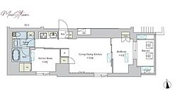 Ｂｒｉｌｌｉａ　ｉｓｔ　浅草 3階1SLDKの間取り