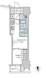 Ｂｒｉｌｌｉａ　ｉｓｔ　浅草 6階1DKの間取り