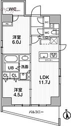 ＣＲＥＡＴＩＦ秋葉原 15階2LDKの間取り
