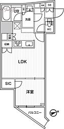 ディームス蔵前Ｒｅｓｉｄｅｎｃｅ 5階1LDKの間取り