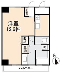 高松琴平電気鉄道琴平線 片原町駅 徒歩8分の賃貸マンション 2階ワンルームの間取り