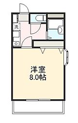 高松琴平電気鉄道長尾線 林道駅 徒歩9分の賃貸アパート 1階1Kの間取り