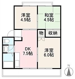 高松琴平電気鉄道長尾線 池戸駅 徒歩32分の賃貸アパート 1階3DKの間取り