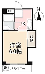 JR高徳線 昭和町駅 徒歩1分の賃貸アパート 3階1Kの間取り