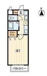 高松琴平電気鉄道琴平線 栗林公園駅 徒歩2分の賃貸マンション 4階1Kの間取り