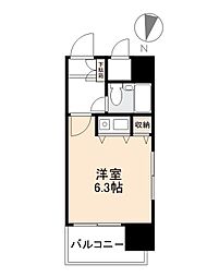 高松琴平電気鉄道琴平線 片原町駅 徒歩3分の賃貸マンション 3階ワンルームの間取り